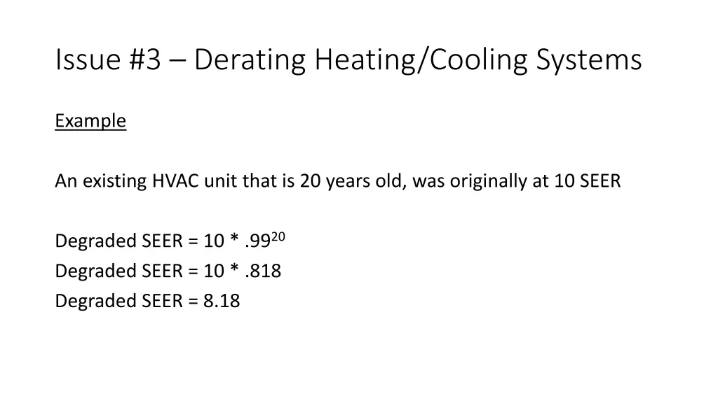issue 3 derating heating cooling systems 1