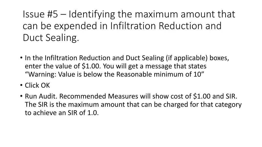issue 5 identifying the maximum amount that