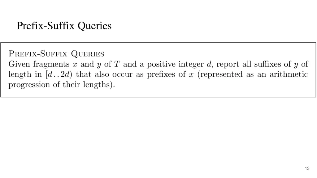 prefix suffix queries