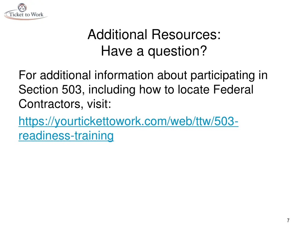 additional resources have a question
