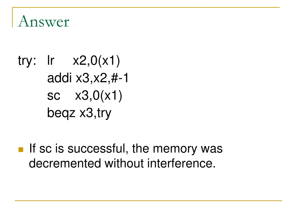 answer