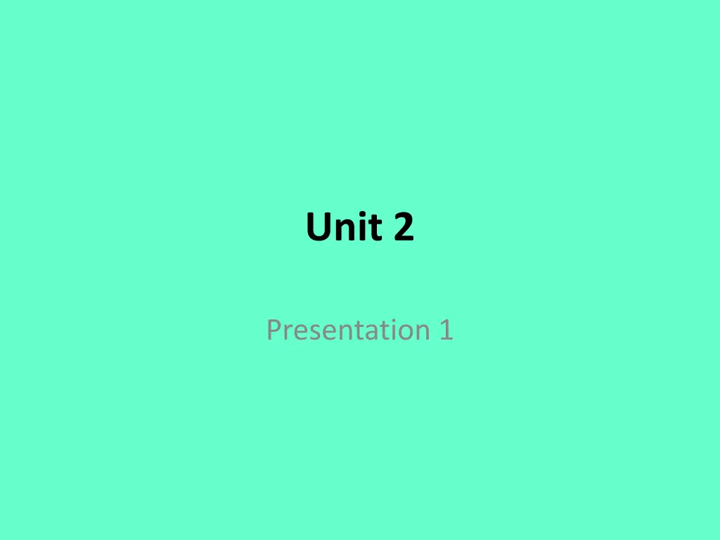 unit 2