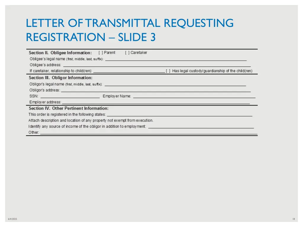 letter of transmittal requesting registration 2