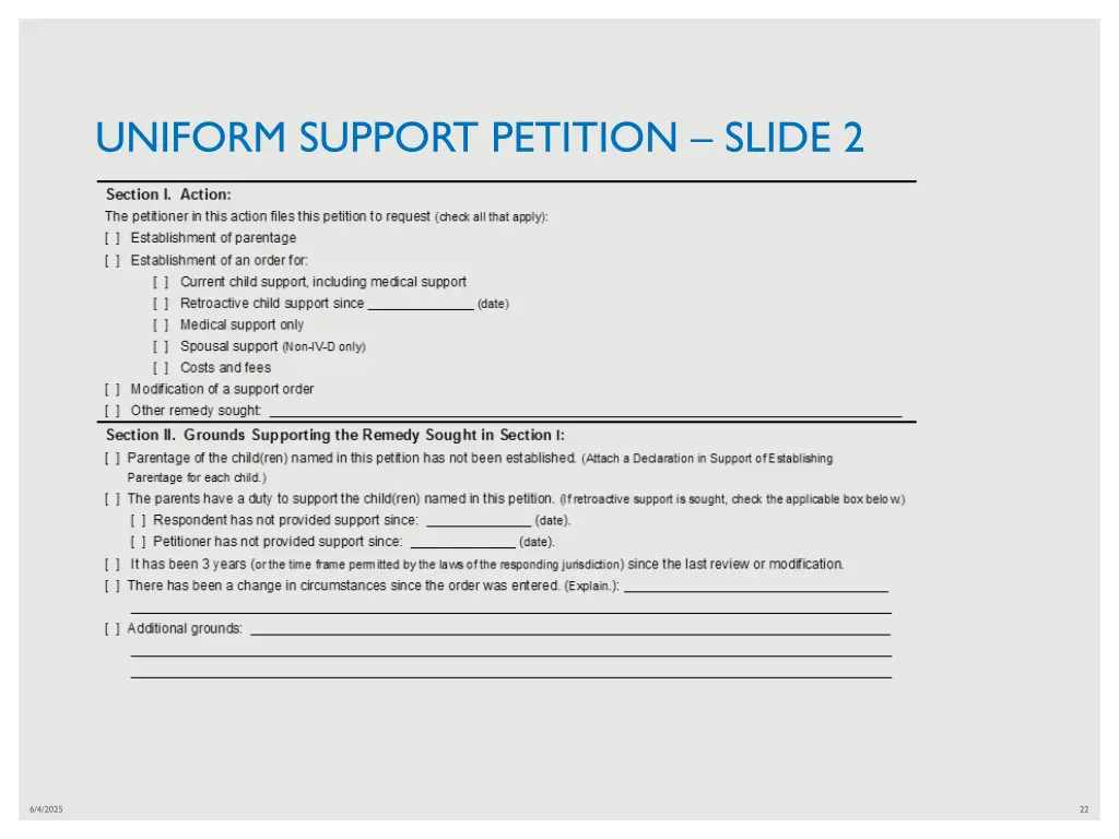 uniform support petition slide 2
