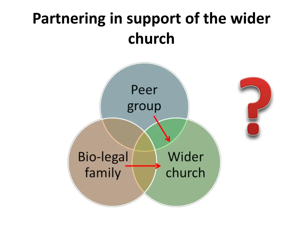 partnering in support of the wider church