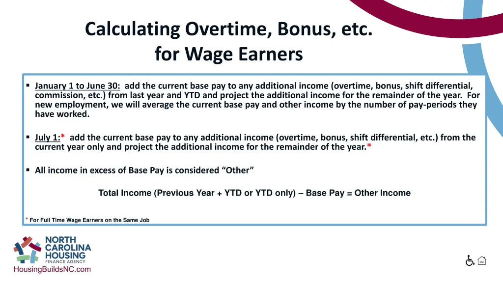 calculating overtime bonus etc for wage earners