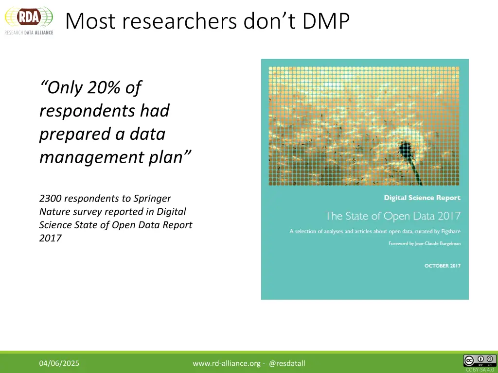 most researchers don t dmp