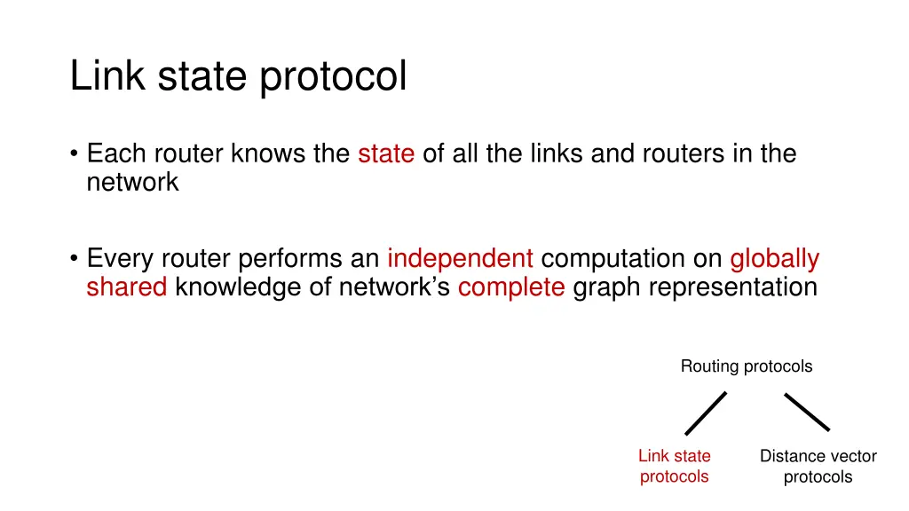 link state protocol