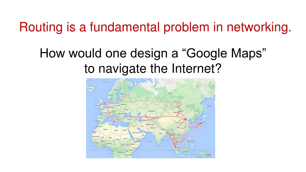 routing is a fundamental problem in networking