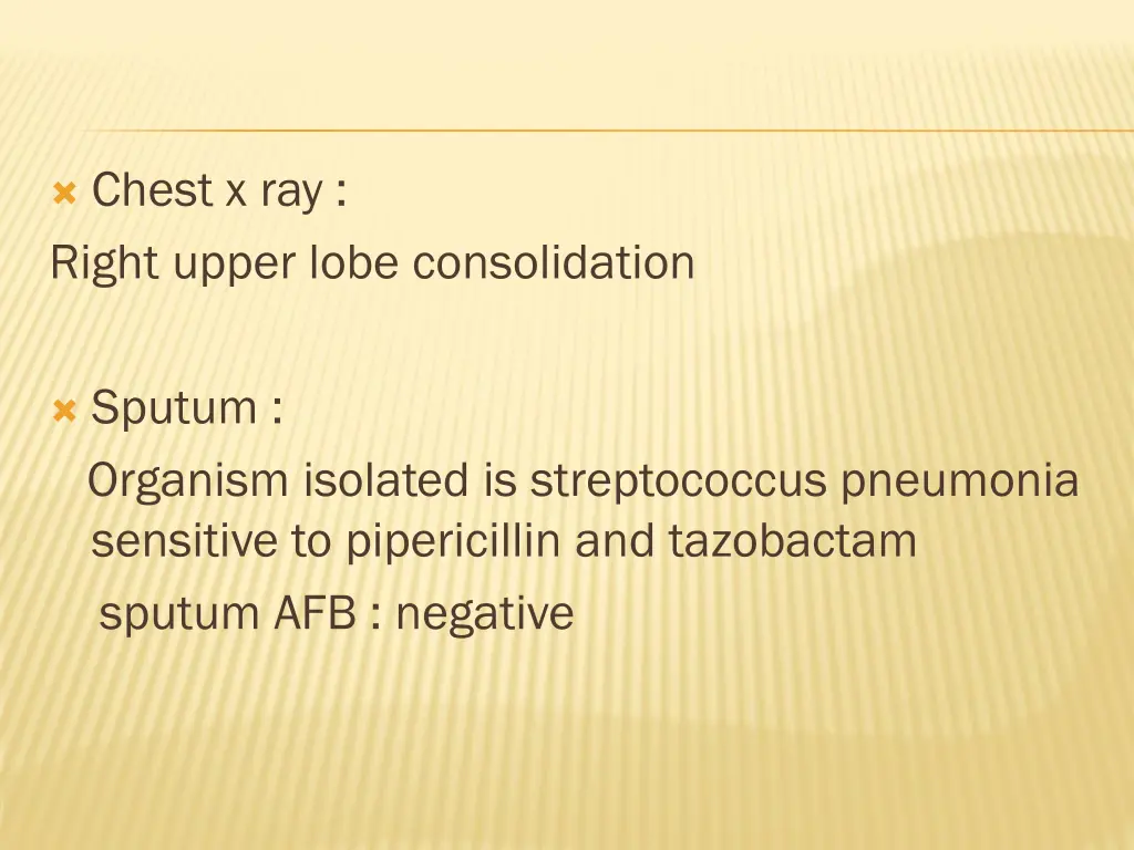 chest x ray right upper lobe consolidation