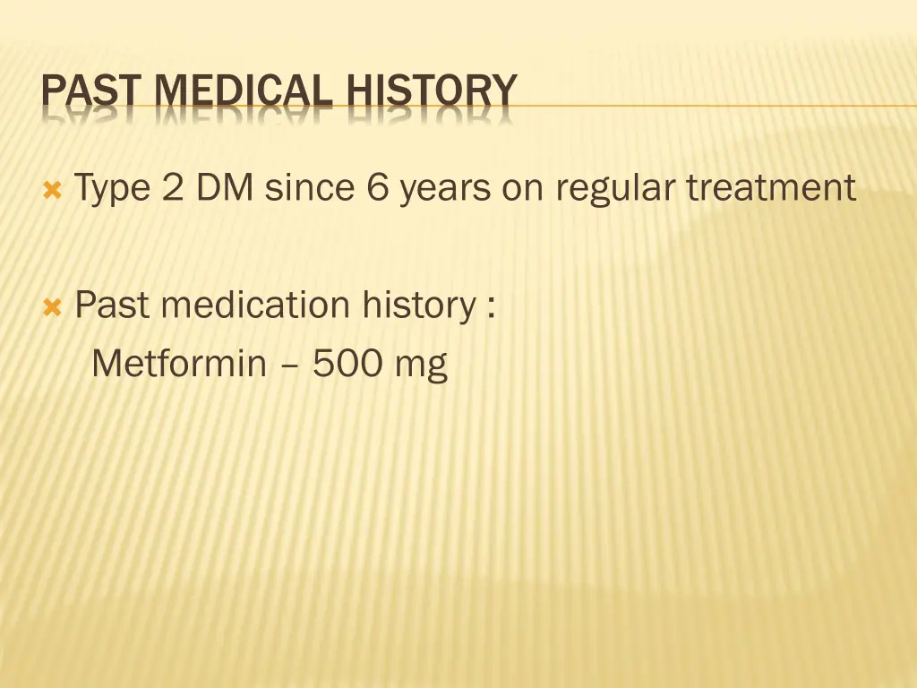 past medical history