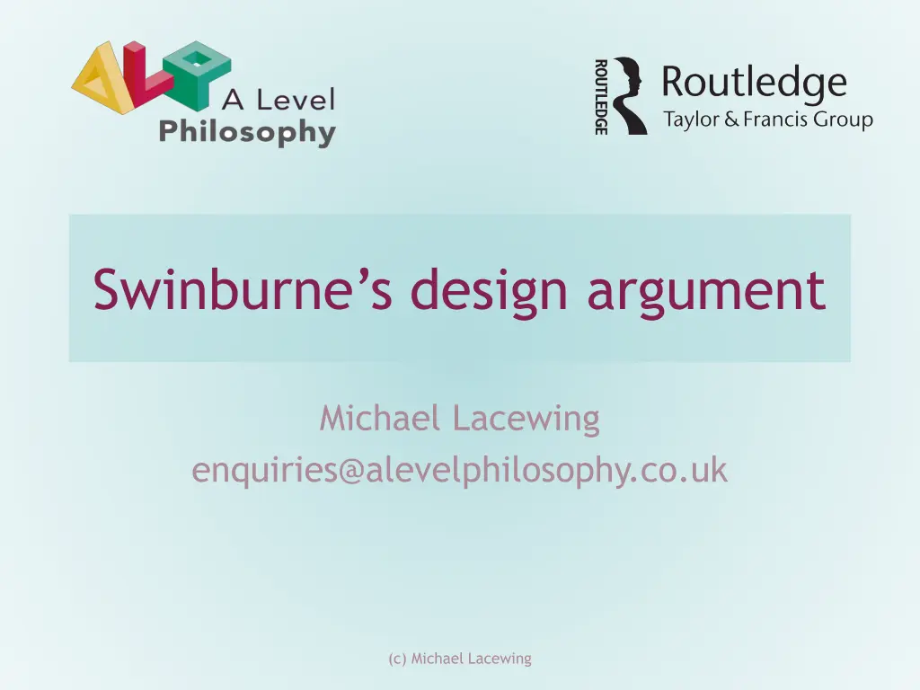 swinburne s design argument