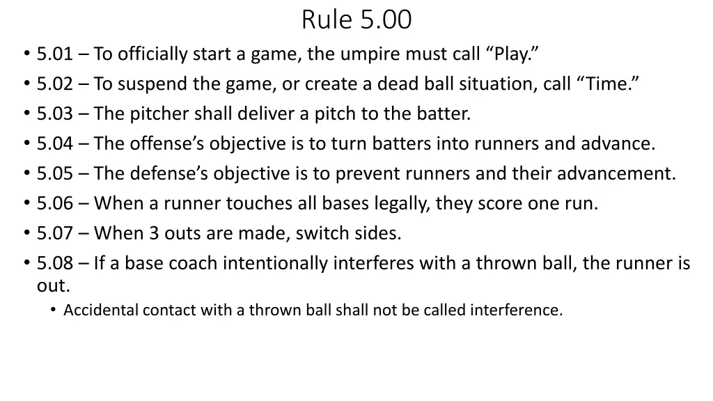 rule 5 00 1