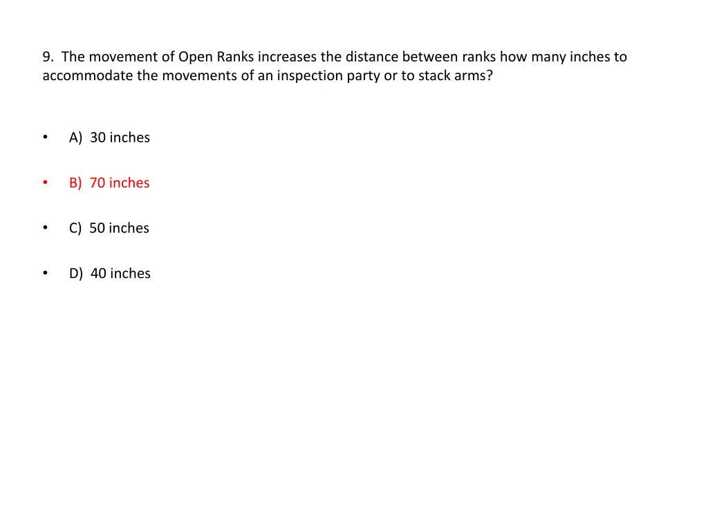 9 the movement of open ranks increases