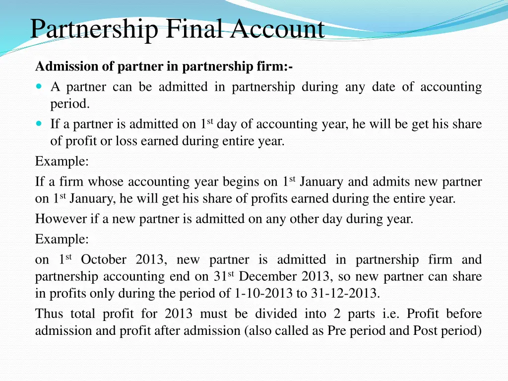partnership final account 1