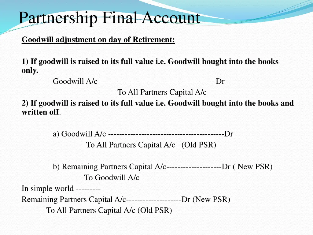 partnership final account 8