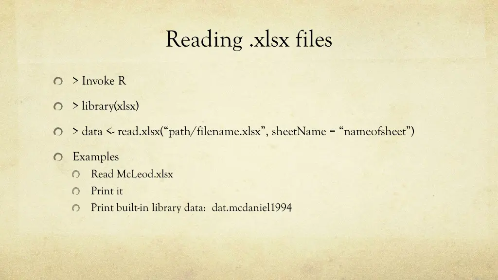 reading xlsx files