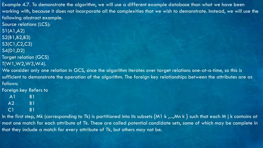 example 4 7 to demonstrate the algorithm we will