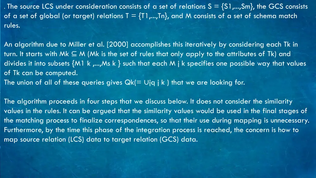 the source lcs under consideration consists