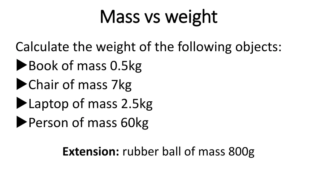 mass vs weight mass vs weight 1