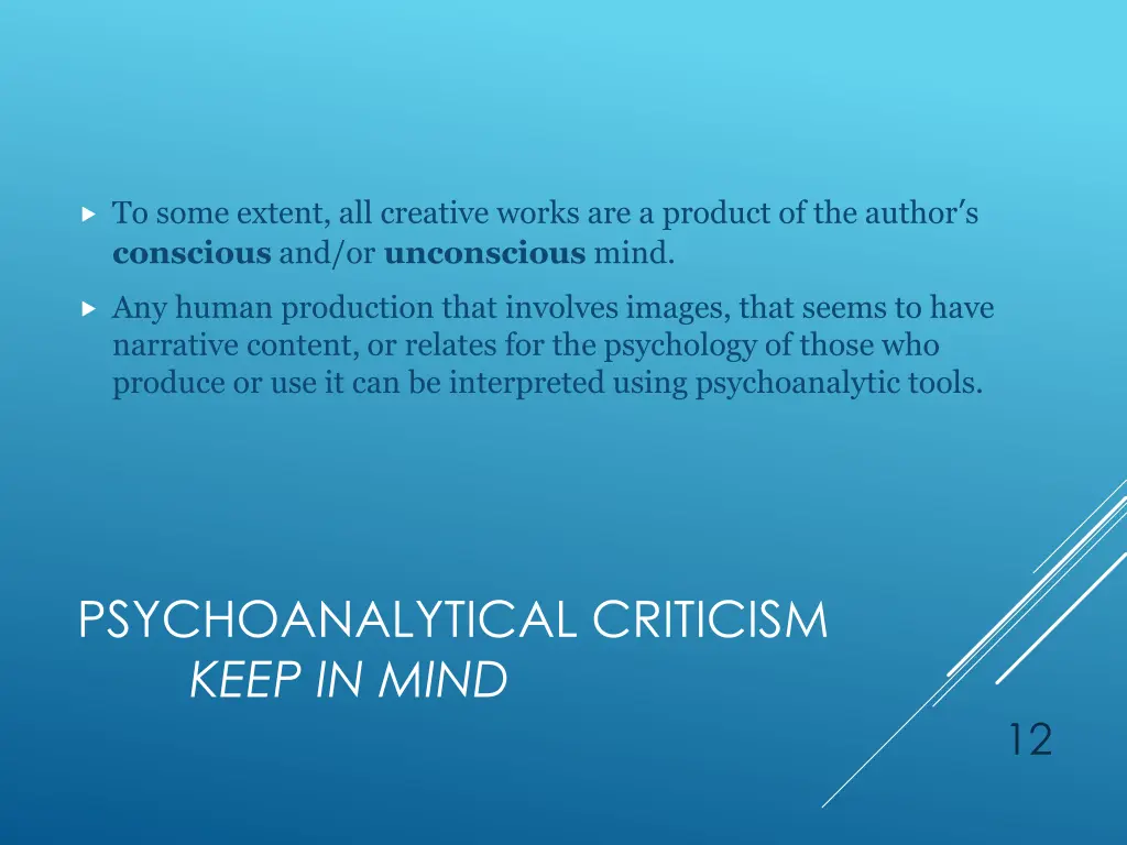 to some extent all creative works are a product