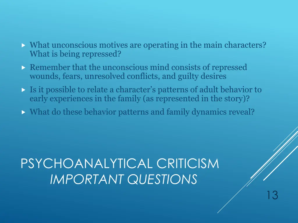what unconscious motives are operating