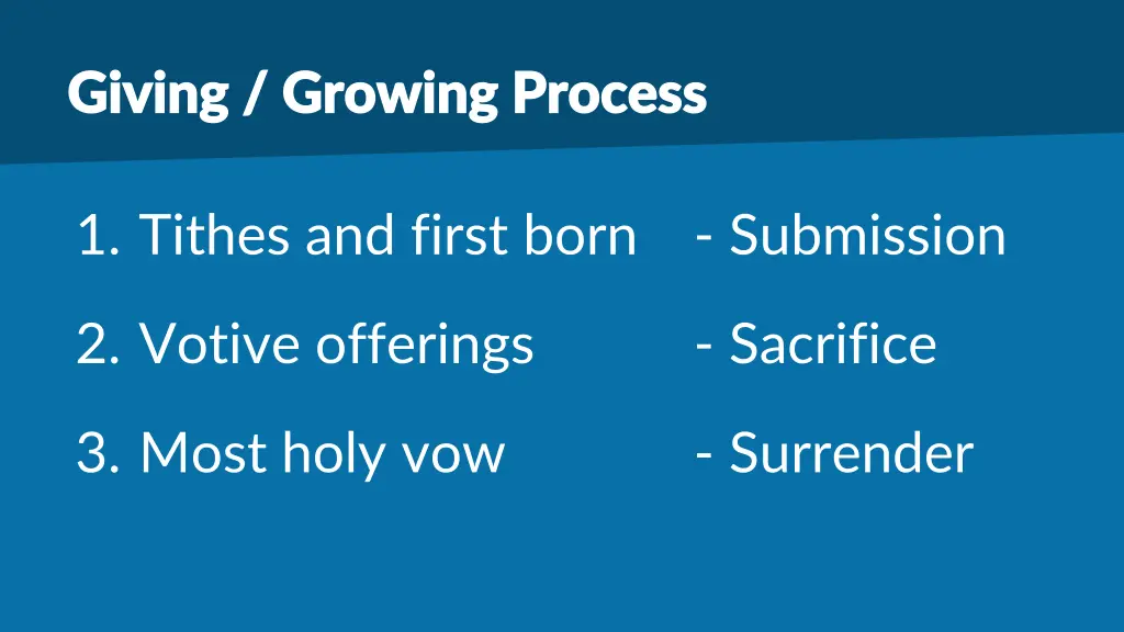 giving growing process giving growing process