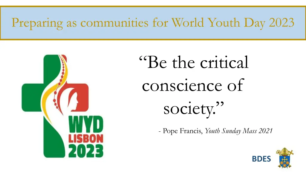 preparing as communities for world youth day 2023