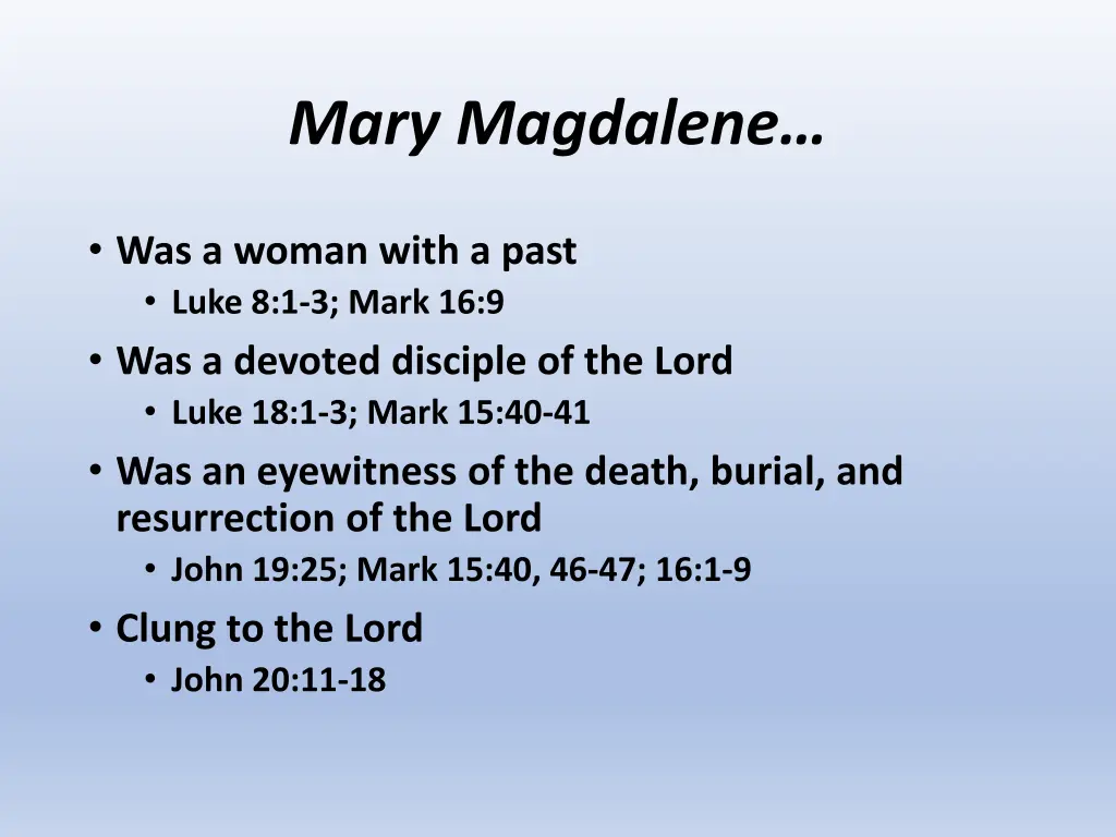 mary magdalene 1