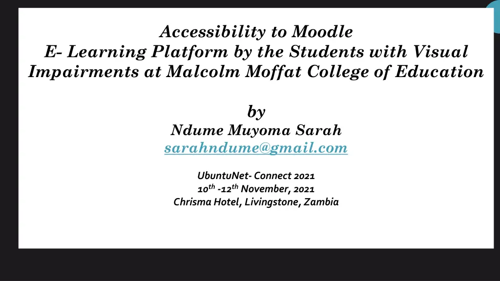accessibility to moodle