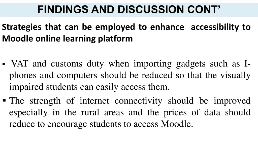 findings and discussion cont 1