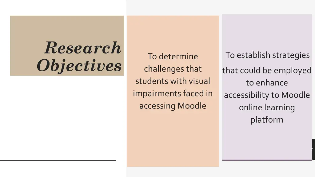 research objectives