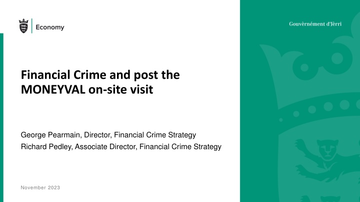 financial crime and post the moneyval on site