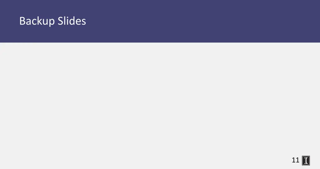 backup slides