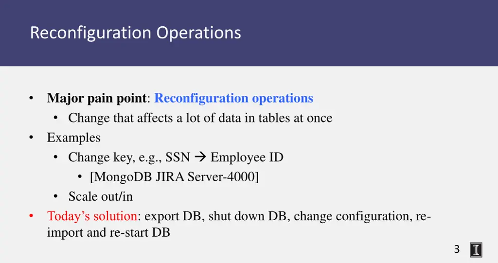reconfiguration operations