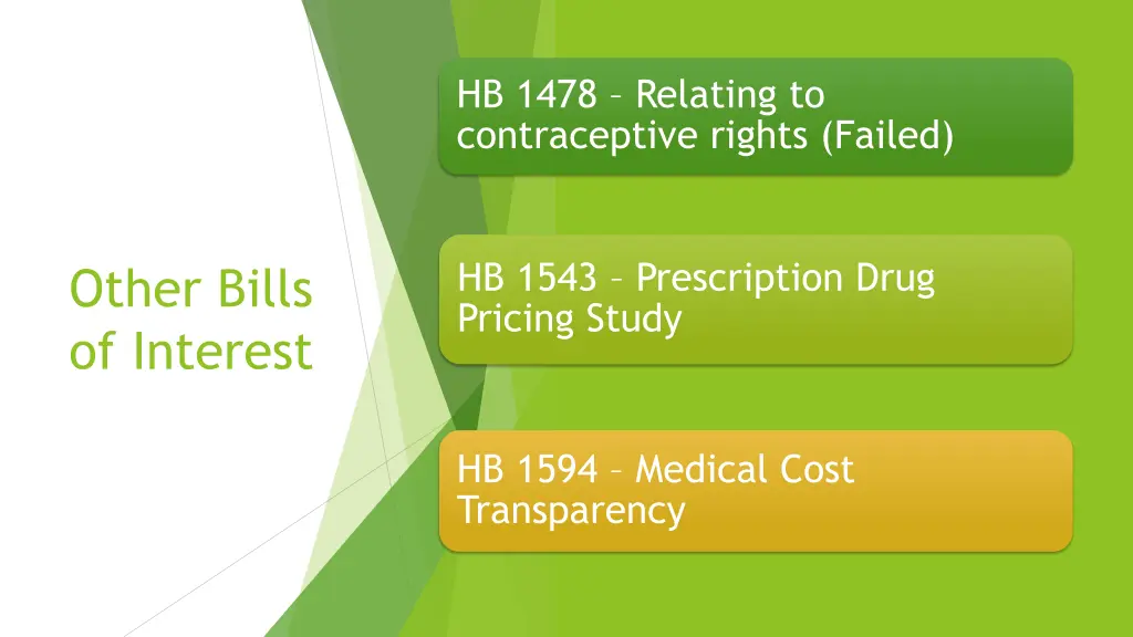 hb 1478 relating to contraceptive rights failed