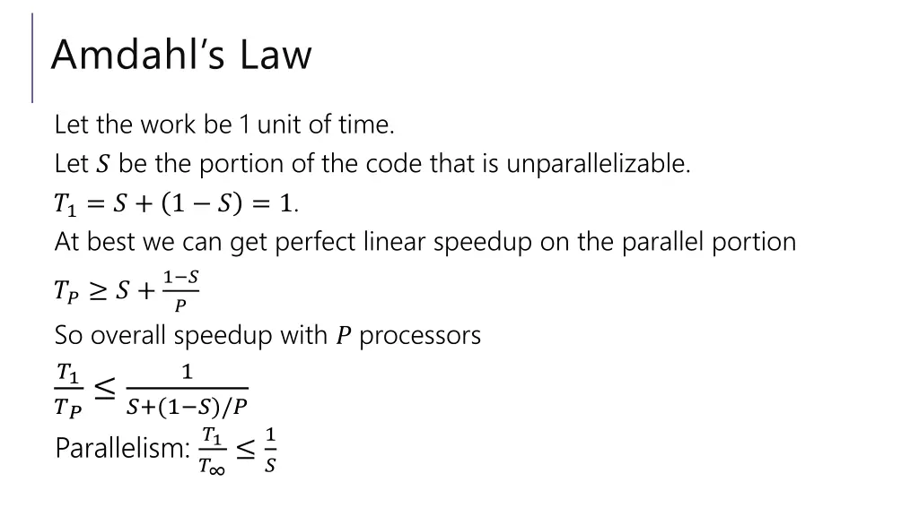 amdahl s law 1