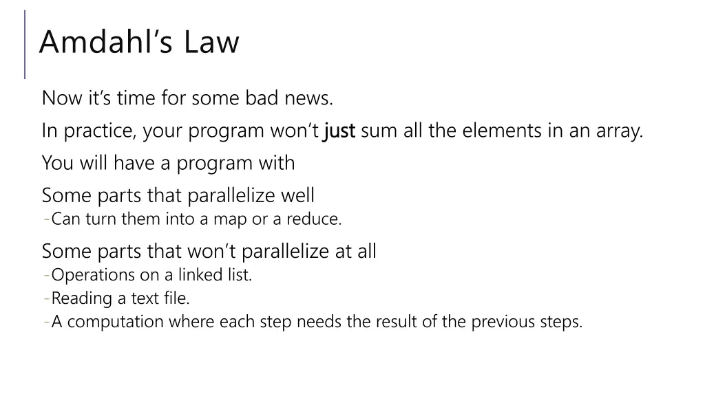 amdahl s law