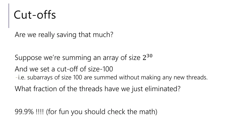 cut offs