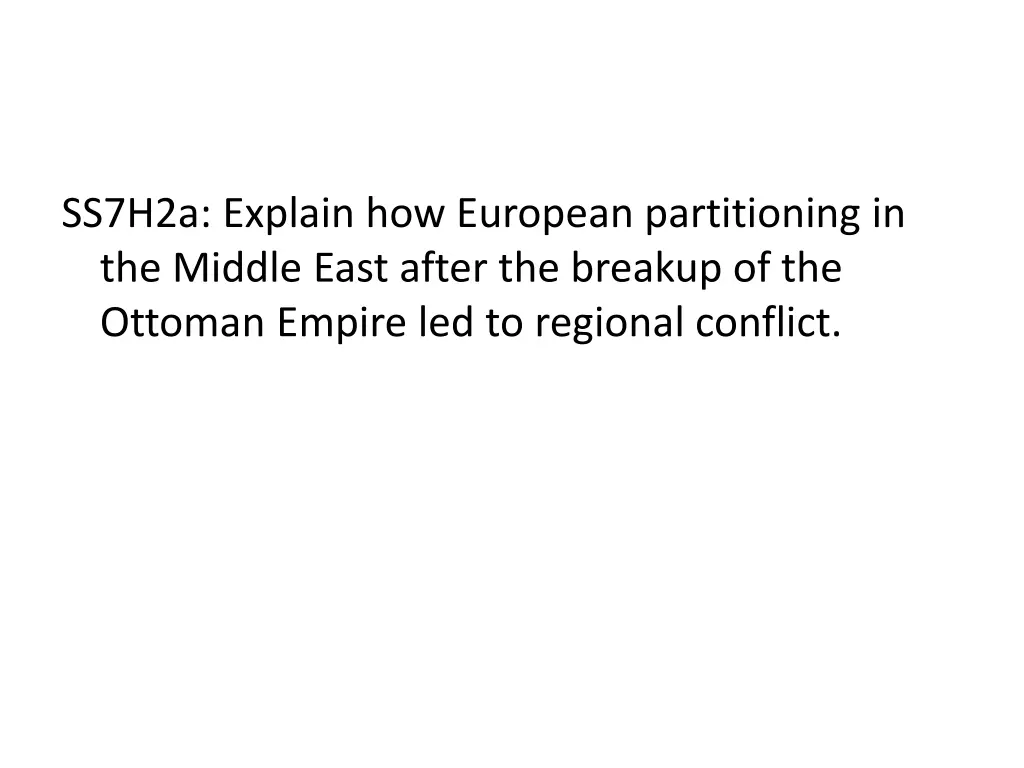 ss7h2a explain how european partitioning