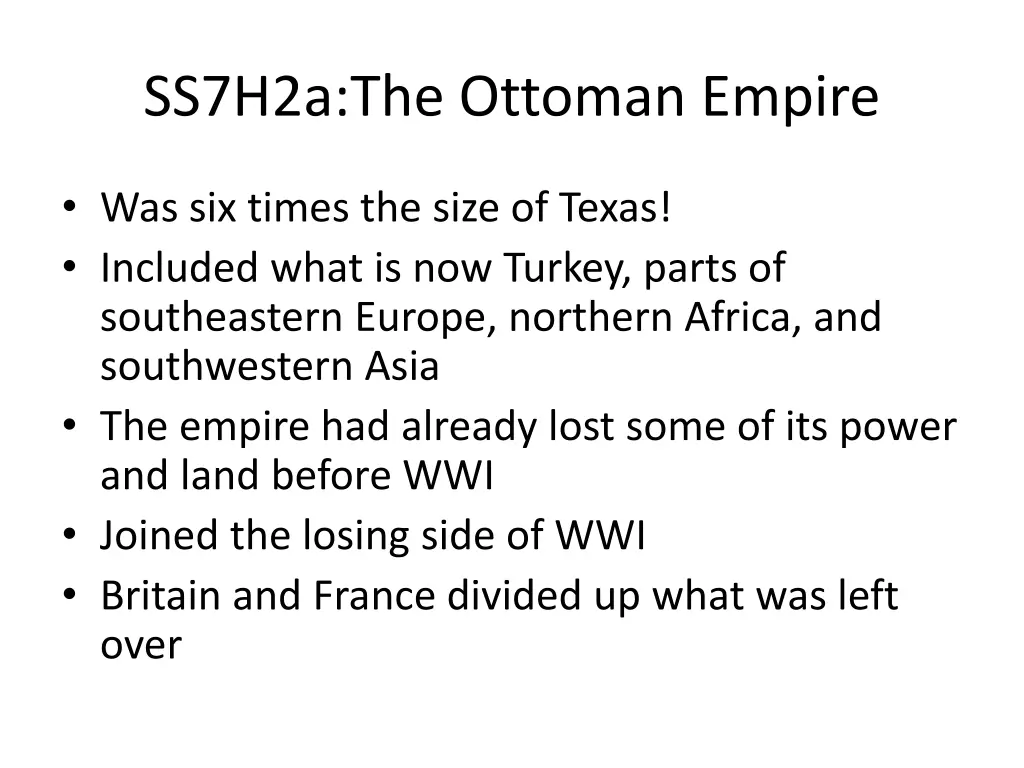 ss7h2a the ottoman empire