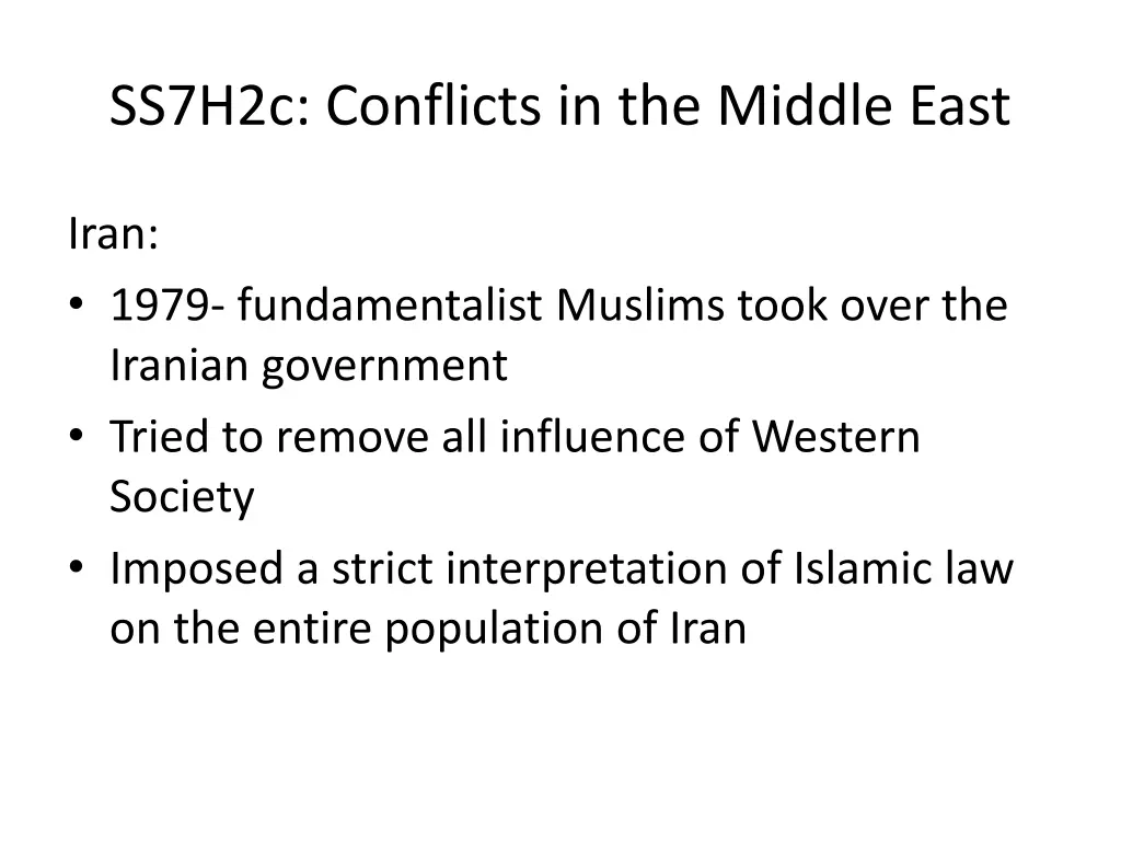 ss7h2c conflicts in the middle east 2
