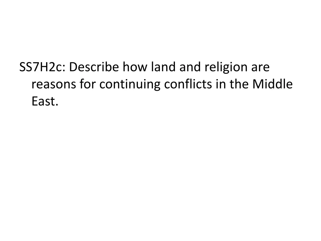 ss7h2c describe how land and religion are reasons
