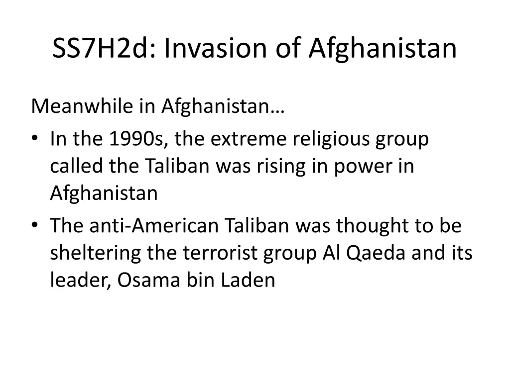 ss7h2d invasion of afghanistan