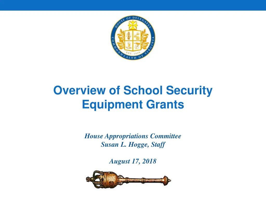 overview of school security equipment grants
