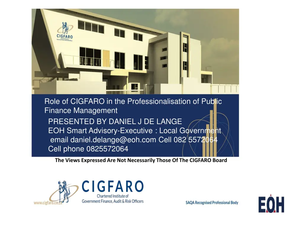 role of cigfaro in the professionalisation