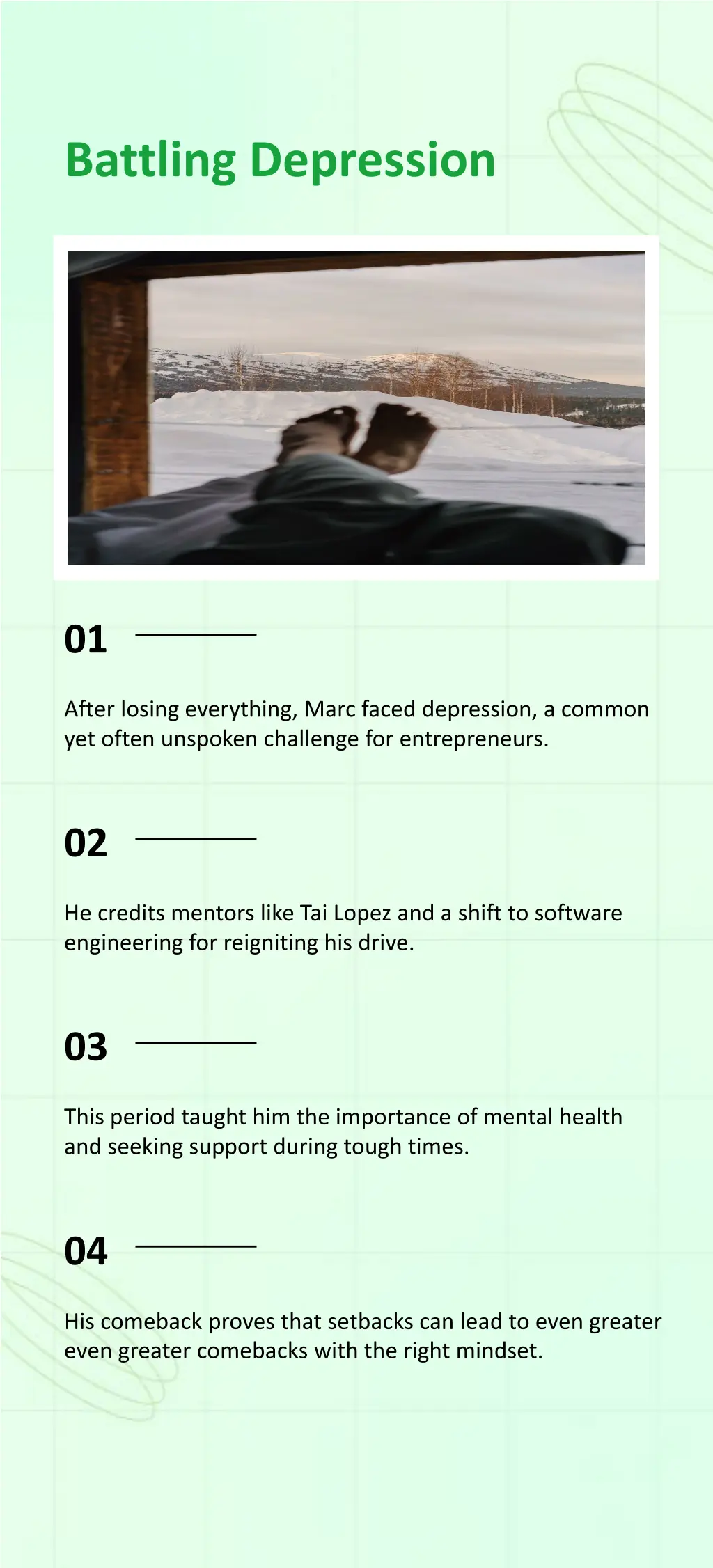 battling depression