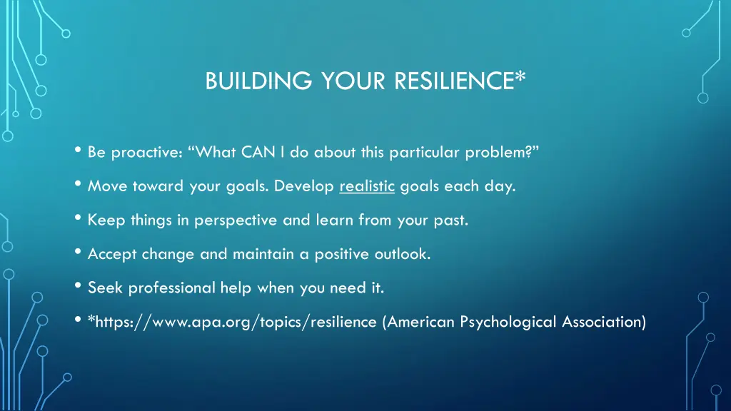building your resilience 1