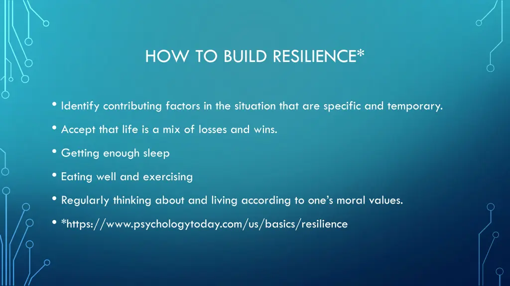 how to build resilience