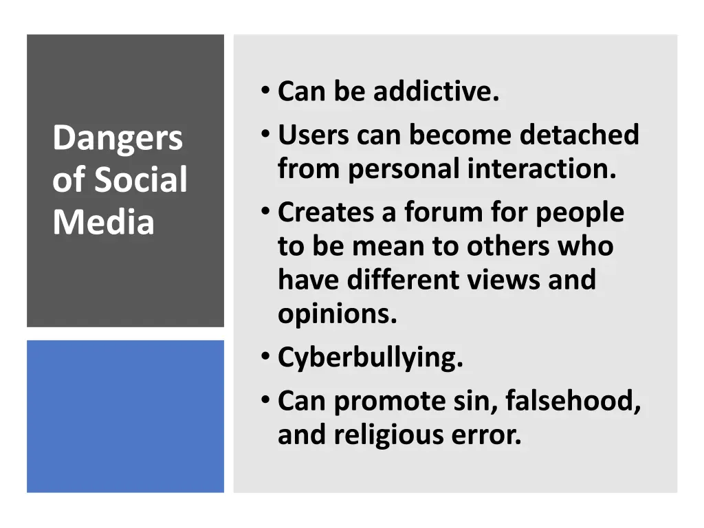 can be addictive users can become detached from